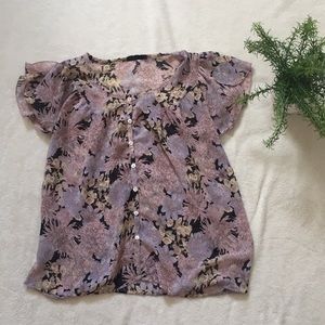 LUX Chiffon Floral Blouse